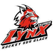 logo hockey club des Lynx de valence rouge et noir