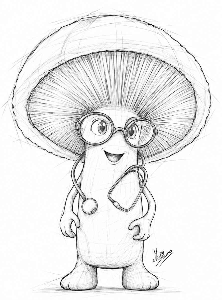 mascotte_Raoult-Penicillis_La_Foret_des_Champos_drome_illustratice_marion_sarano_graphiste_valence_croquis