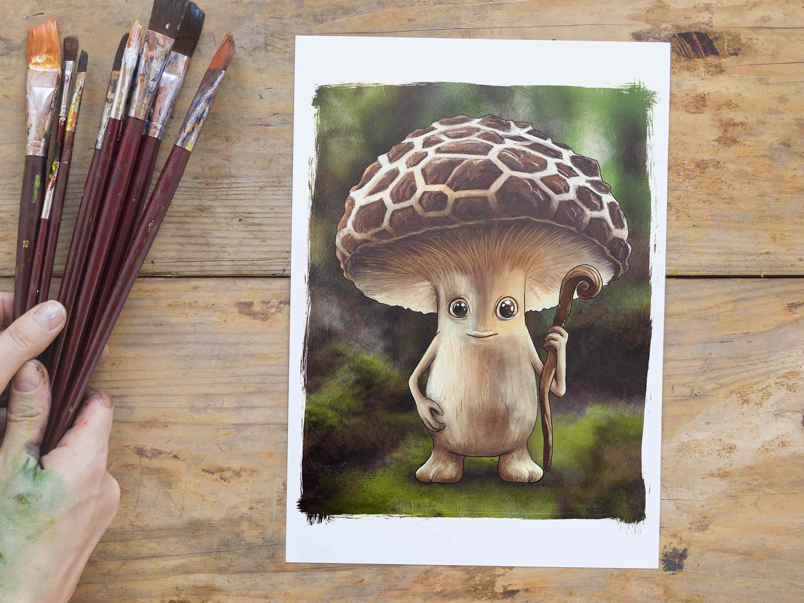 mascotte_truf_La_Foret_des_Champos_drome_illustratrice_gouache_marion_sarano_graphiste_valence-BD